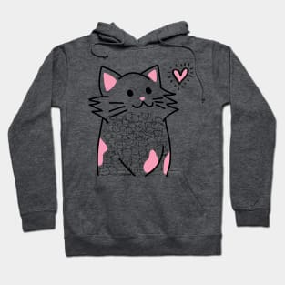 Cats Brighten Up My Heart (Pink) Hoodie